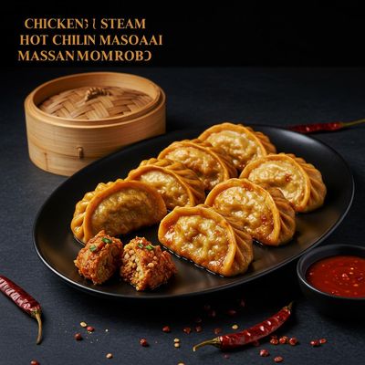 Chicken Steam Hot Chilli Masala Momos